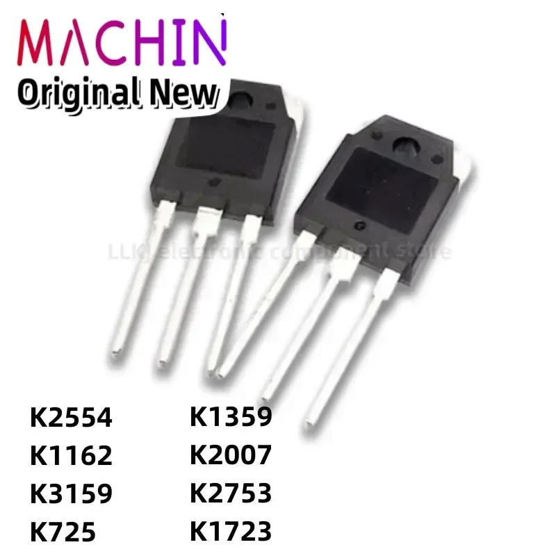 5pcs 2SK2554 2SK1162 2SK3159 2SK725 2SK1359 2SK2007 2SK2753 2SK1723 TO3P Field Effect ทรานซิสเตอร์