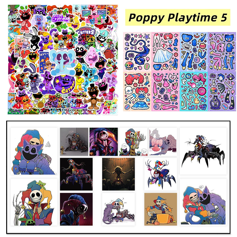 Poppy Playtime Character Diy Decor สติกเกอร์ต้นแบบ 1006 Lily Lovebraids สติ๊กเกอร์กันน้ําคอลเลกชัน