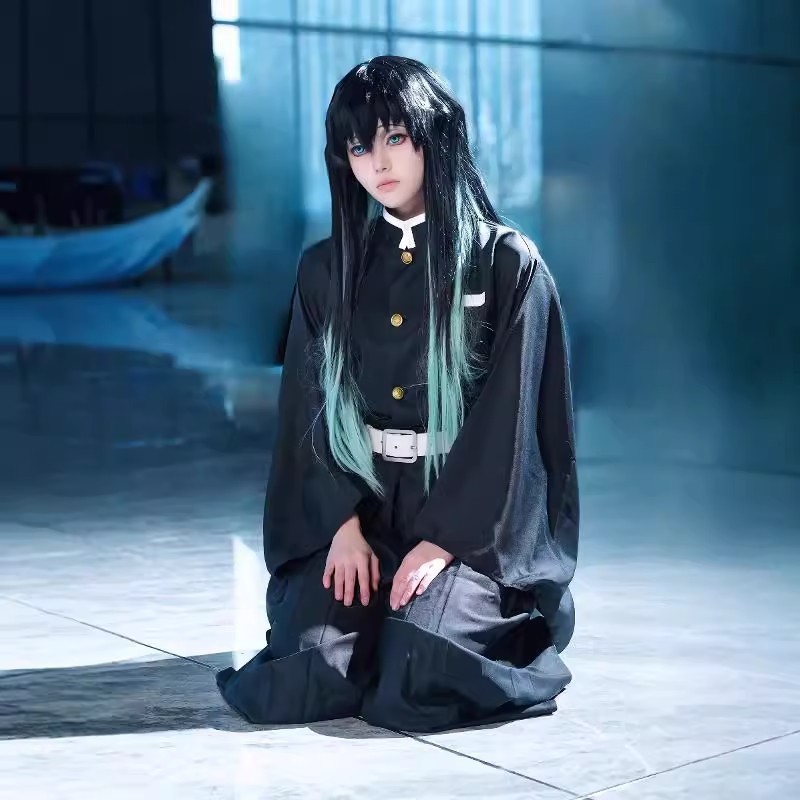 ชุดคอสเพลย์ Demon Slayer Shinobu Kocho และ Giyu Tomioka สไตล์ญี่ปุ่นสำหรับคอสเพลย์