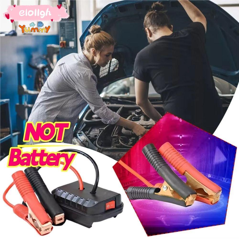 ELOGH 1 ชิ้นรถฉุกเฉิน Starter, DIY ไม่มีแบตเตอรี่ Igniter Jump Starter, ทนทานมาตรฐาน/คู่ USB แบตเตอรี่ Converter สําหรับ Makita แบตเตอรี่ลิเธียม Booster Cable อะแดปเตอร์