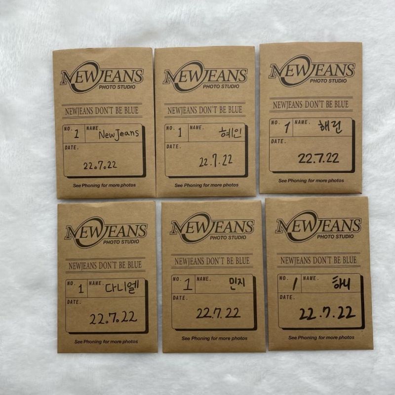 New Jeans Whale Debut Album Small Card Lindannier Single Card+Group Card ของแท้พร้อมสต็อก