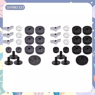 [lovoski1z3] เครื่องซักผ้า Cymbal Felts ทดแทน Cymbal Washer, Wing Nuts, อุปกรณ์สําหรับ