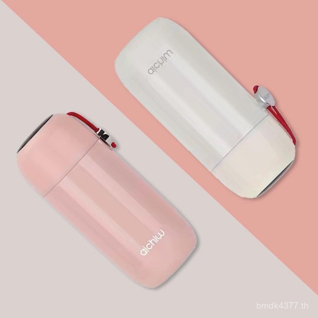 ของขวัญวันเกิดชายสแตนเลสถ้วยกระติกน้ําร้อนถ้วยกระเป๋าสีAI-N007สาวฉนวนกันความร้อนAiqiwuแบบพกพาWTQM