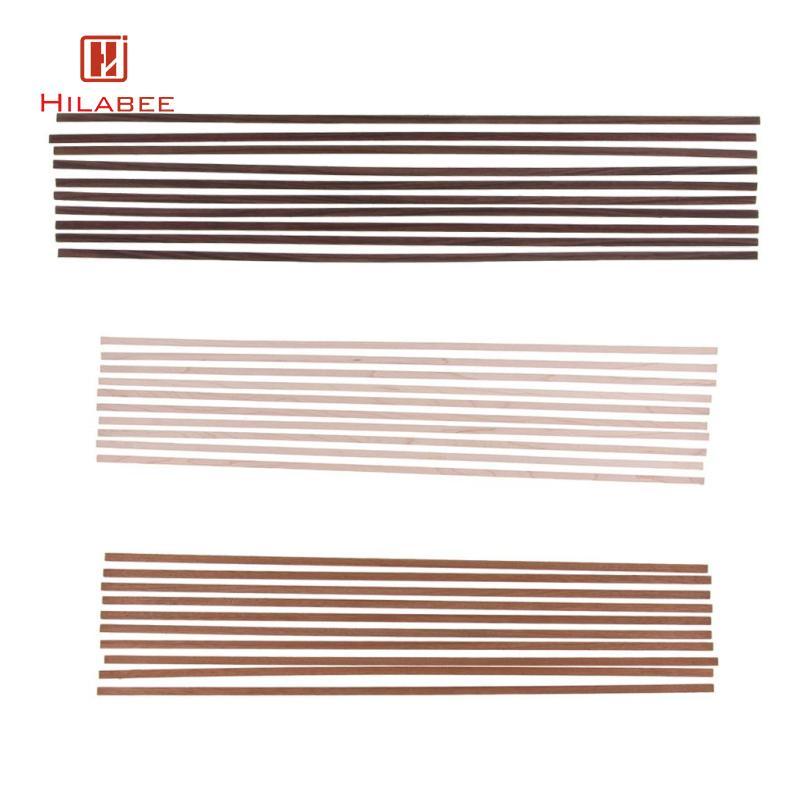 [hilabee] 10 ชิ้นกีตาร์ผูกพัน Purfling Strip อุปกรณ์เสริมสําหรับเครื่องดนตรีตกแต่งสําหรับกีตาร์ Make