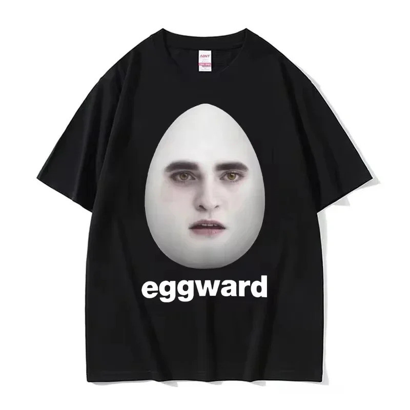 เสื้อยืดผู้ชายธีม Twilight Edward Cullen Meme แขนสั้น สวมใส่สบาย