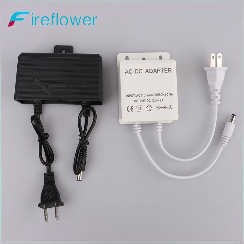 Fireflower AC/ 12V 2A 2000ma กล้องวงจรปิดแหล่งจ่ายไฟ adaptor กันน้ํากลางแจ้ง EU US ปลั๊กอะแดปเตอร์เครื่องชาร์จสําหรับกล้องวงจรปิดกล้องวิดีโอ