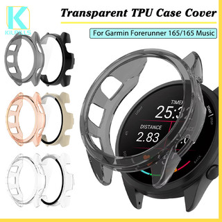 กรณี TPU โปร่งใส for Smartwatch Garmin Forerunner 165/Forerunner 165 Music อุปกรณ์ปกป้องกันกระแทกหน้าจอ