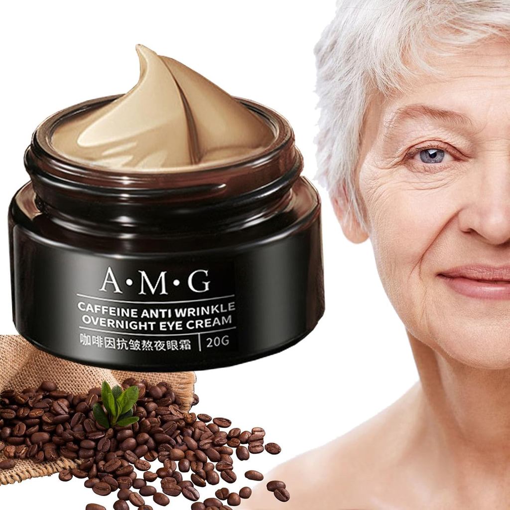 Ameg Instant Caffeine Anti-Wrinkle Eye Cream, AMG Caffeine Eye Cream, Caffeine Anti-Wrinkle Night Ey