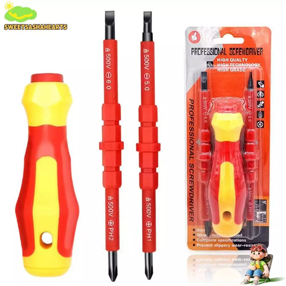 SWEE 3 ชิ้น/เซ็ตอเนกประสงค์ไขควง, PH1 PH2 ฉนวน Magnetlc Slotted Cross ไขควงบิต, Repaire Nutdrivers ช่างไฟฟ้ามือเครื่องมือส่วนมือสกรูไดร์เวอร์
