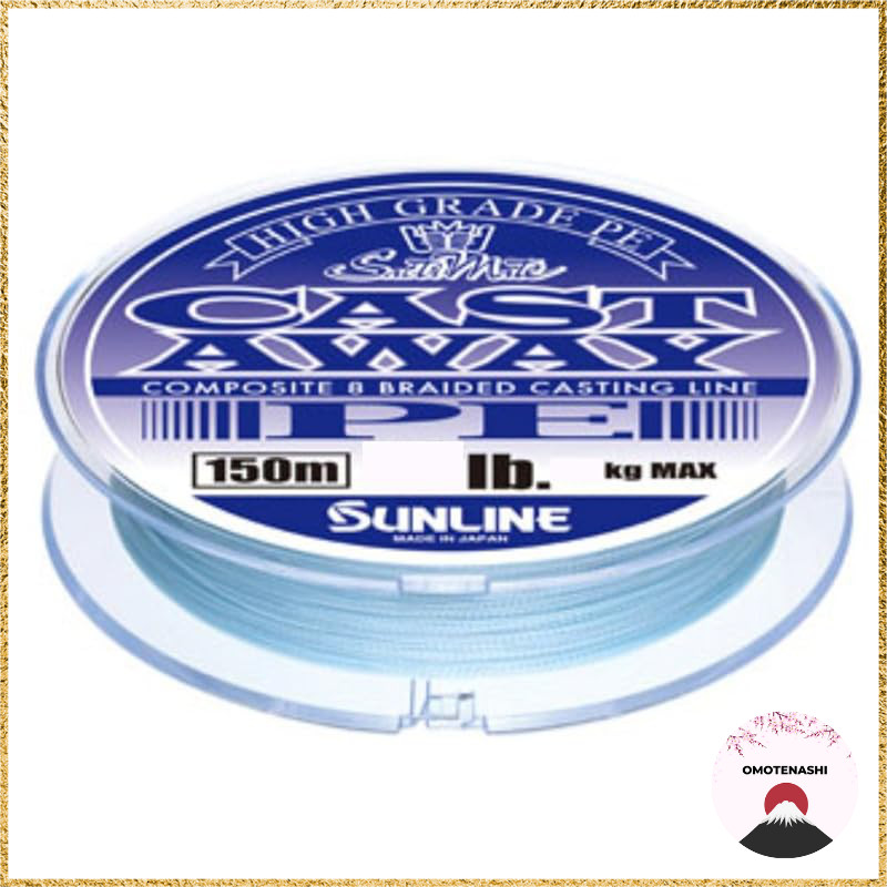 Sunline PE Line Saltimate Cast Away Fishing Line 150m/200m Pearl Blue Specific gravity 1.05