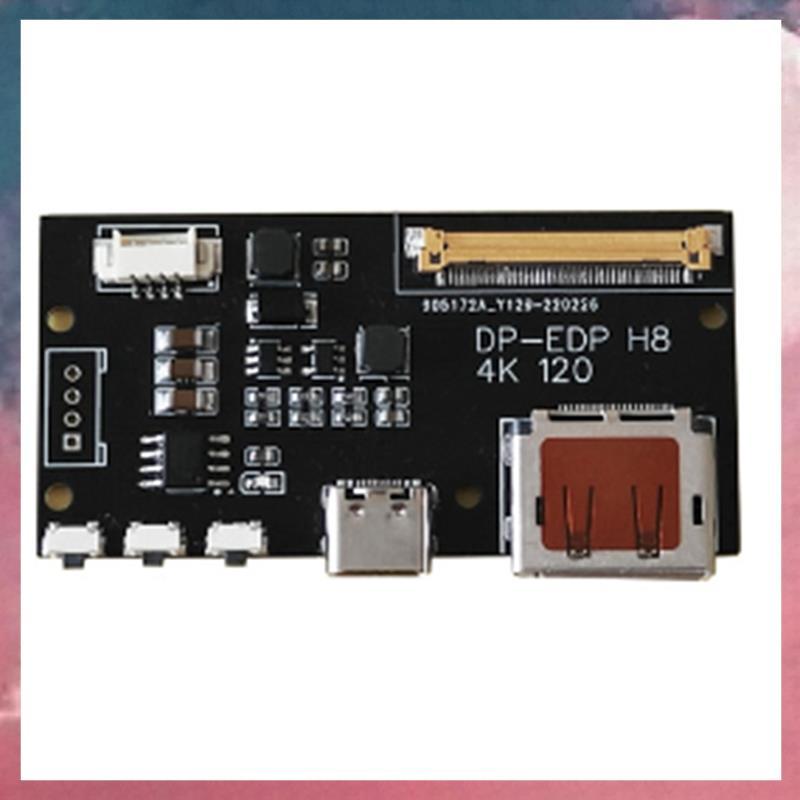 DP to EDP 4K 120HZ DIY4K Driver Board 4K 2K 1080 อะแดปเตอร์สําหรับจอแสดงผลแบบพกพา (A) ติดตั้งง่าย