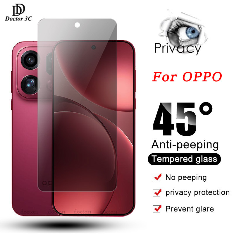 Anti Spy ความเป็นส่วนตัวกระจกนิรภัยสําหรับ OPPO ค้นหา X9 Pro X8 X8s X8s + Ultra 5G 4G 2026