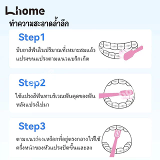 แปรงสีฟันรูปตัว W สำหรับเครื่องมือจัดฟัน ขนนุ่ม หัวเล็ก ทำความสะอาดได้อย่างละเอียดทุกจุด