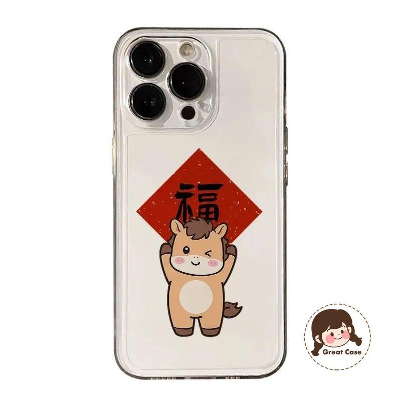 การ์ตูนโพนี่ตรุษจีนเคสโทรศัพท์สําหรับRealme 15X 15 14 Pro Plus 15T 14X 14T 13 12X 12 Pro Plus 11X 11