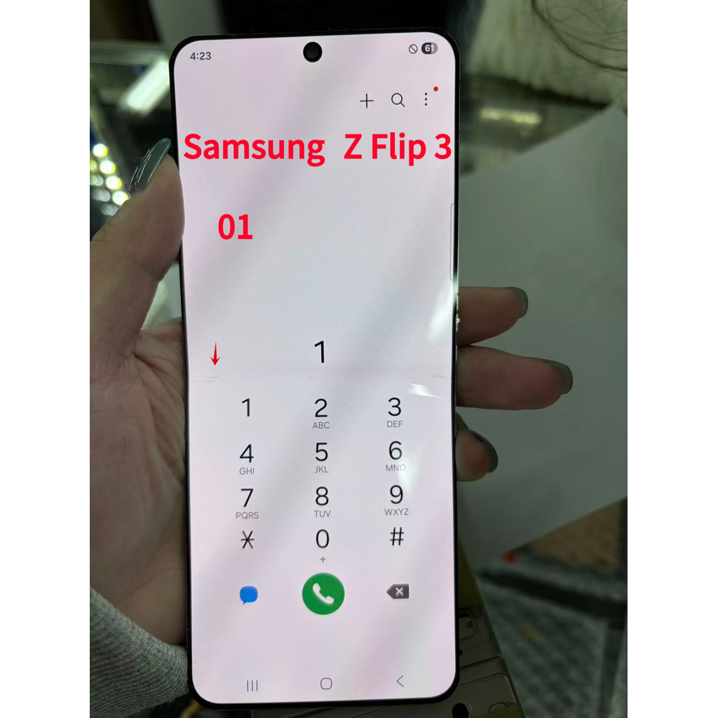 6.7 นิ้วสําหรับ samsung Z Flip 3 F711 จอแสดงผล LCD หน้าจอสัมผัสสําหรับ z flip3 f711b f711u f711n เปล