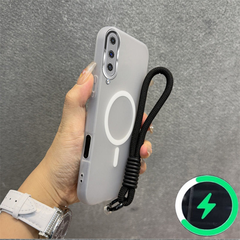 เหมาะสําหรับ Samsung A50 A50S A30S เคสโทรศัพท์ใหม่ jelly Case ไร้สายแม่เหล็ก frosted shell สายรัดข้อมือสร้อยข้อมือ 030 ราคา ถูกที่สุด ดีลบีเคเค แกลเลอรีภาพที่ 3