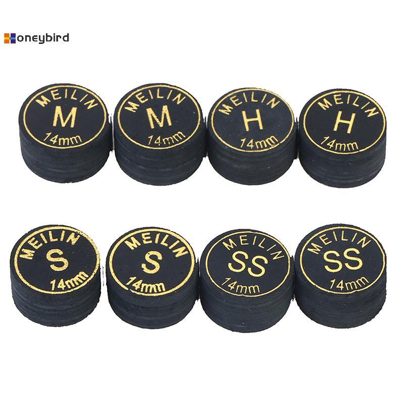 Kaleidoscope 14 มม.ญี่ปุ่น Cue Tip คุณภาพสระว่ายน้ําบิลเลียด Pigskin Cue Tip Snooker Cue Tip