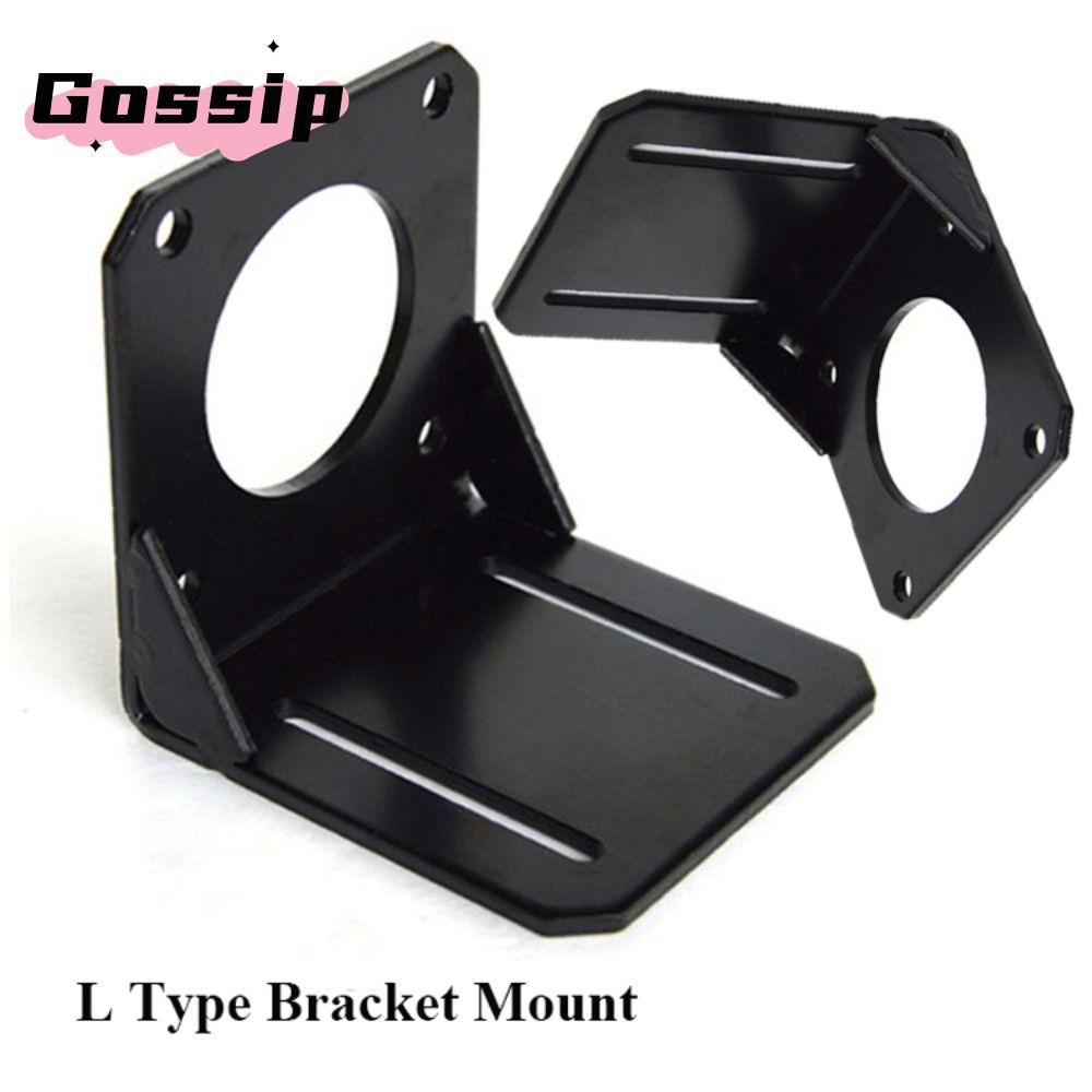 GOSSIP Steppr มอเตอร์อุปกรณ์เสริมสําหรับ Nema17 มอเตอร์ 17 23 Mount สีดํารูปตัว L วงเล็บคงที่