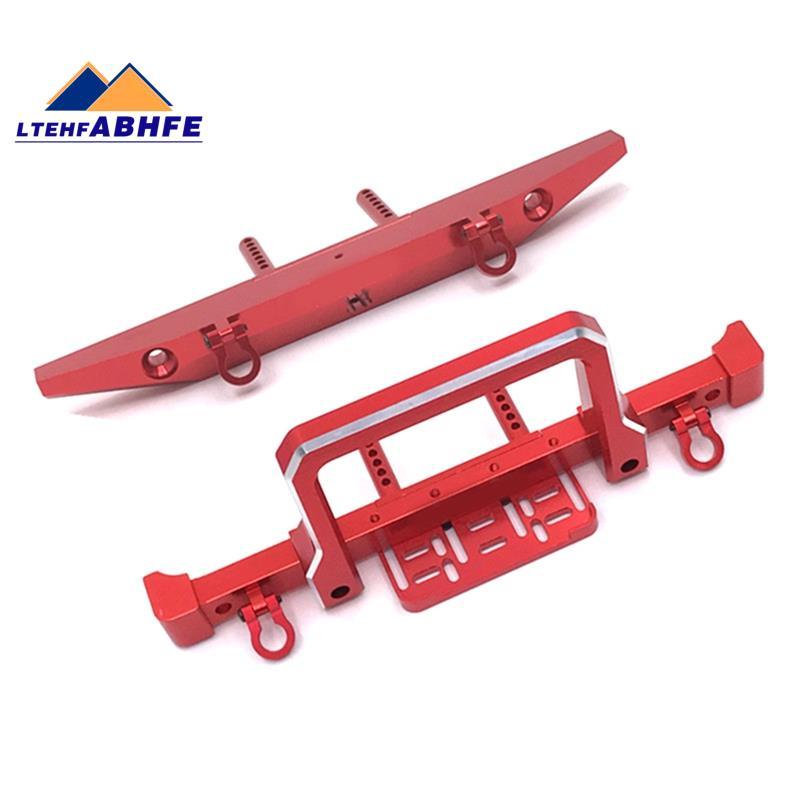 [ขายร้อน L] โลหะด้านหน้าด้านหลังกันชนสําหรับ 1/10 RC Crawler รถ MN999 MN222 TRX4 SCX10 90046 90047 R