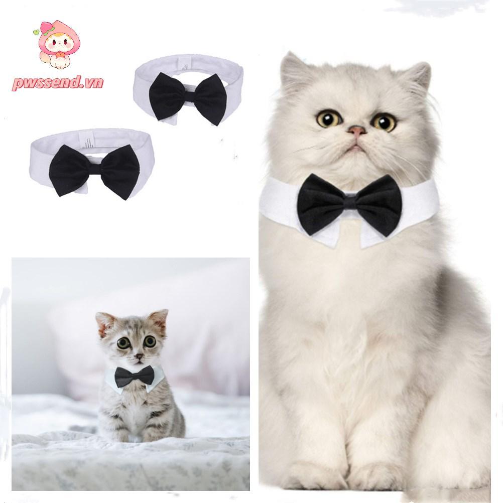 PWSSEND Cat Tuxedo Collar Weddings Puppy Adjustable Suit Pet Official Tuxedo