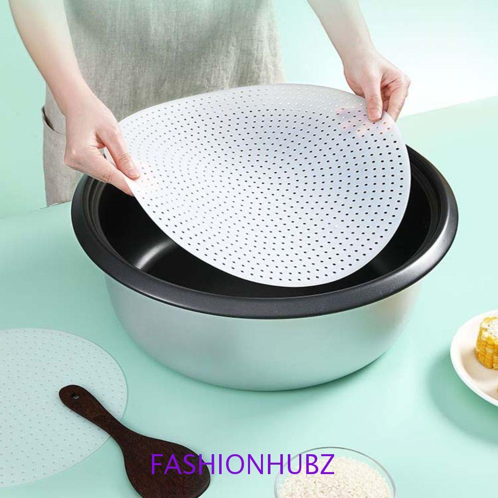 FASHIONHUBZ หม้อหุงข้าว Anti-scorch Mat, ซิลิโคน Cuttable Non-stick Pad, Commercial หนารอบนํากลับมาใช้ใหม่ Anti-burn Mat ห้องครัวมือใหม่