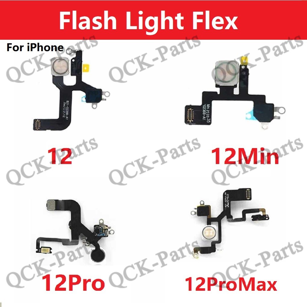 เปลี่ยนไฟกล้องหลังสําหรับ iPhone 12 13 Mini Pro Max Flash Flex Cable Flash Light