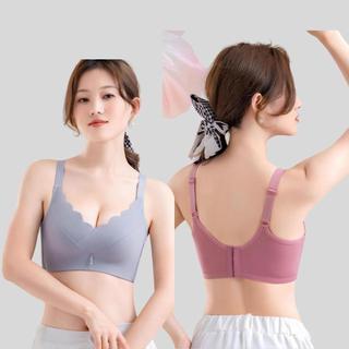 เสื้อชั้นในไร้โครง ดันทรง อกชิด ฟองน้ำหนา บราผู้หญิง สีสุภาพ ใส่ได้ทุกวัน