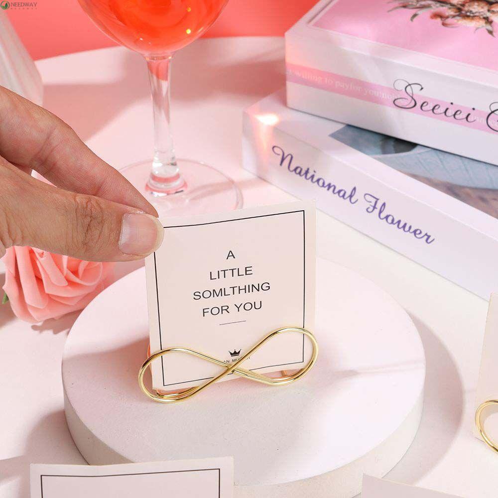 NEEDWAY Number Holders Clamps Business Card Wedding Menu Stand