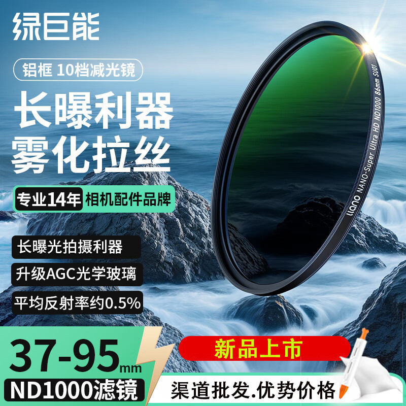 Hulk (llano) Camera ND Filter ND Filter ND64 ND6-speed Filter ฟิลเตอร์เปิดแสงยาว 4.6