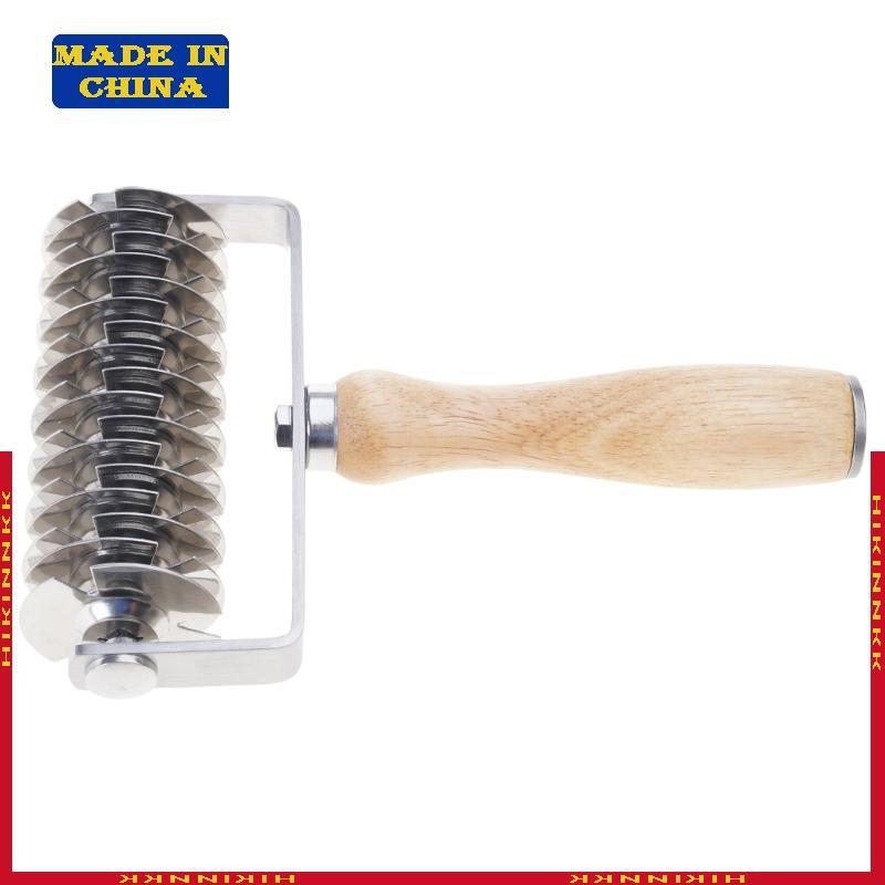 HIK สแตนเลสขนมปัง Pastry Lattice Roller Cutter พิซซ่าคุกกี้ Dough Roller Lattice ในครัวเรือน Baking 