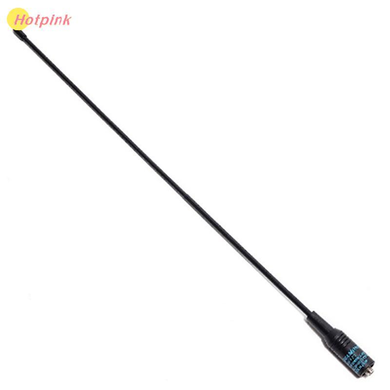 NA-771 hotpink เสาอากาศ SMA ตัวเมีย SMA-F คลื่นความถี่กว้างคู่มีความยืดหยุ่น BF-888S UV-5R