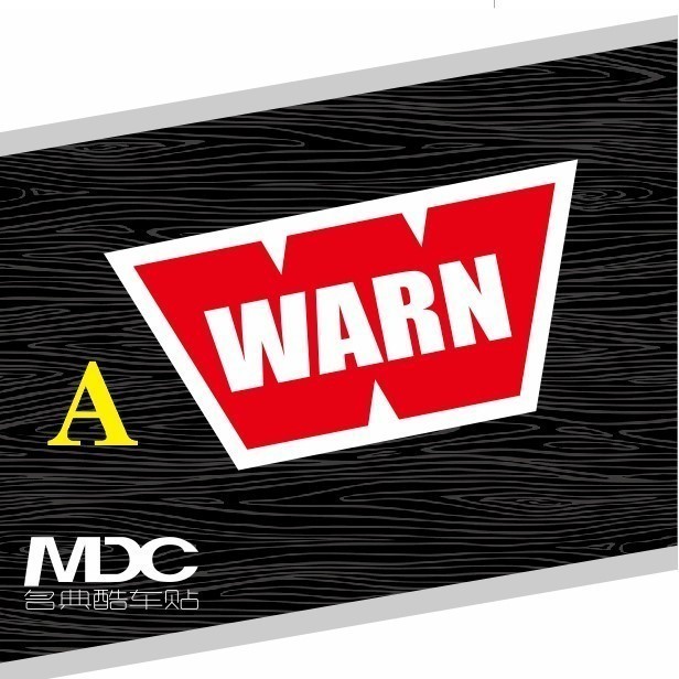 เหมาะสําหรับ WARN สติกเกอร์รูปลอก WARN Winch ดัดแปลงสติกเกอร์รถ Off-Road สี่ล้อไดรฟ์ Winch สติกเกอร์