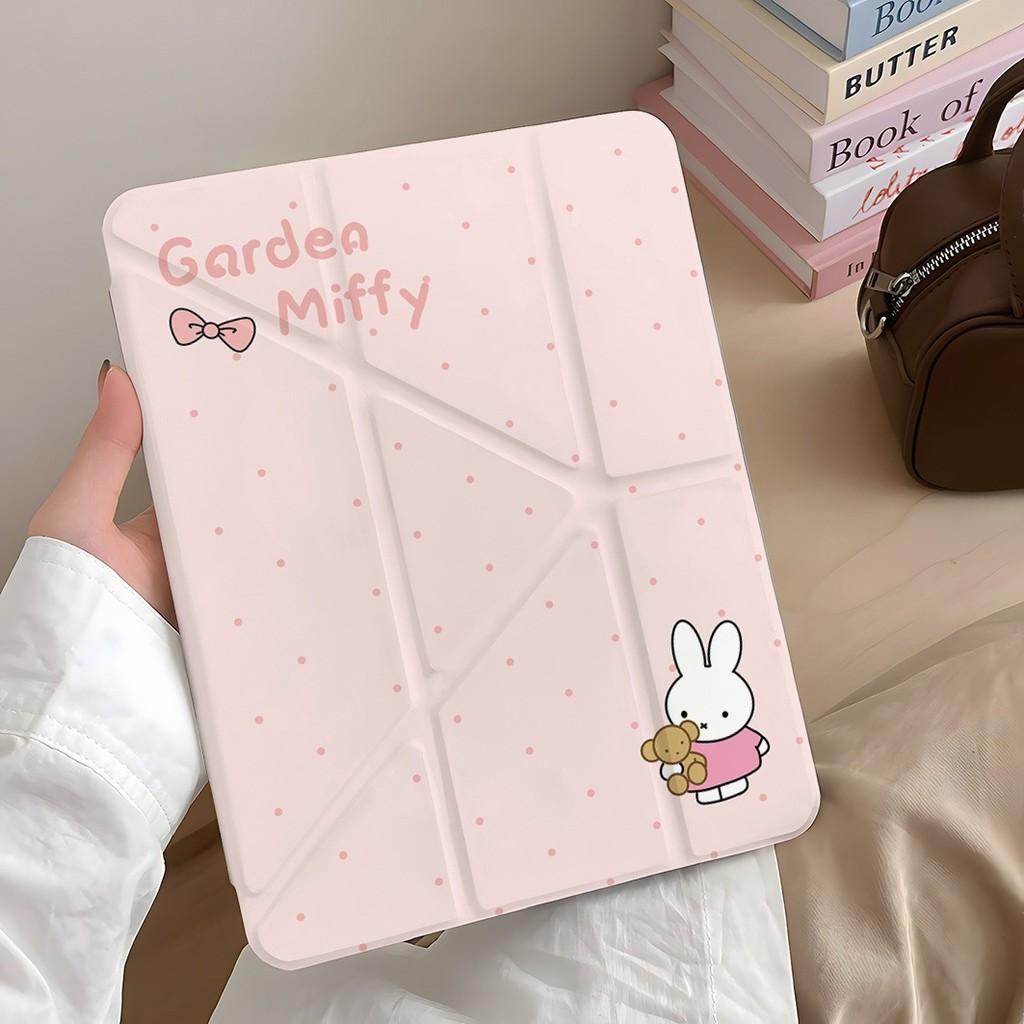 Miffy iPad 10/9/8 Generation Air 7/6 Tablet Pro 11 นิ้ว Mini 6 Case A16 Cover
