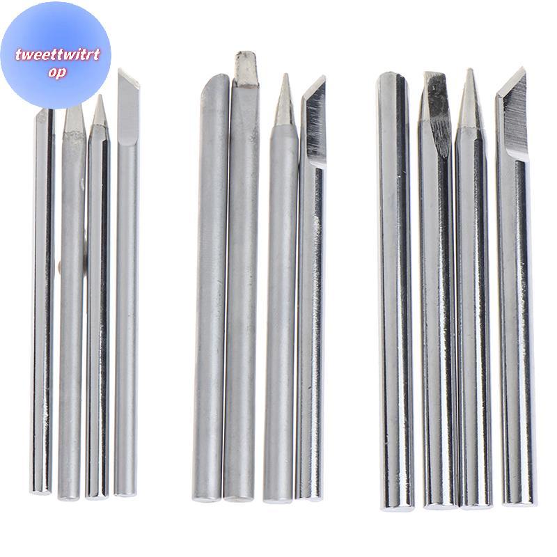 DOUSUN 4 ชิ้น/เซ็ตหัวแร้งบัดกรี 30 W 40 W 60 W สําหรับภายนอกความร้อนหัวแร้งทองแดงเปลี่ยนเคล็ดลับเชื่