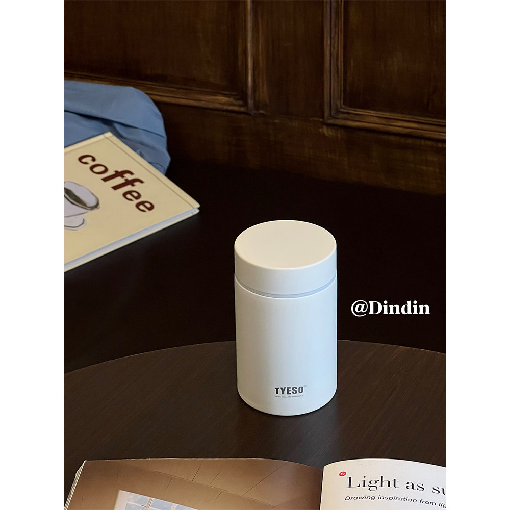 แก้วเหล้า แก้วน้ำน่ารัก Tyeso tyeso ถ้วยเก็บความร้อนขนาดเล็กสําหรับเด็กผู้หญิงถ้วยพกพาขนาดเล็กถ้วยกา