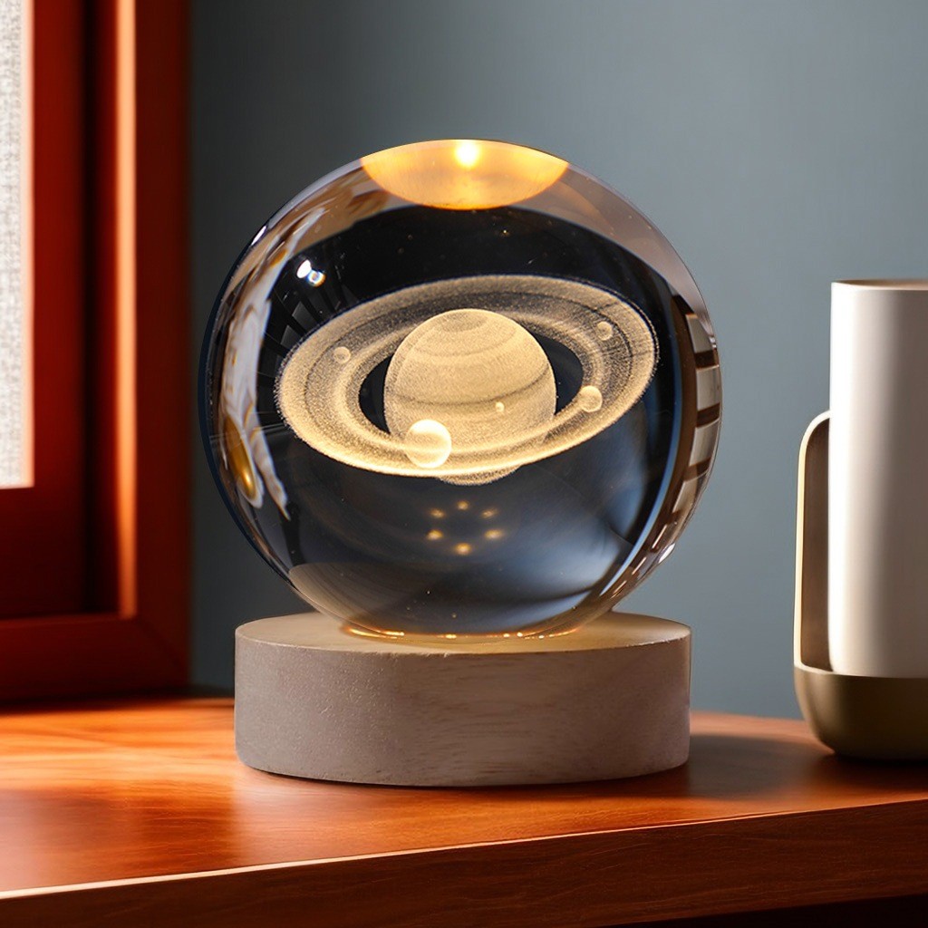 ไฟ LED ดาวเคราะห์คริสตัลเครื่องประดับ M82 จอแสดงผลตกแต่งห้อง