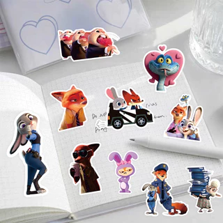 85 ชิ้น Zootopia 2 สติกเกอร์ - Nick & Judy ภาพยนตร์อุปกรณ์ต่อพ่วงสําหรับ DIY เคสโทรศัพท์และตกแต่งวารสาร