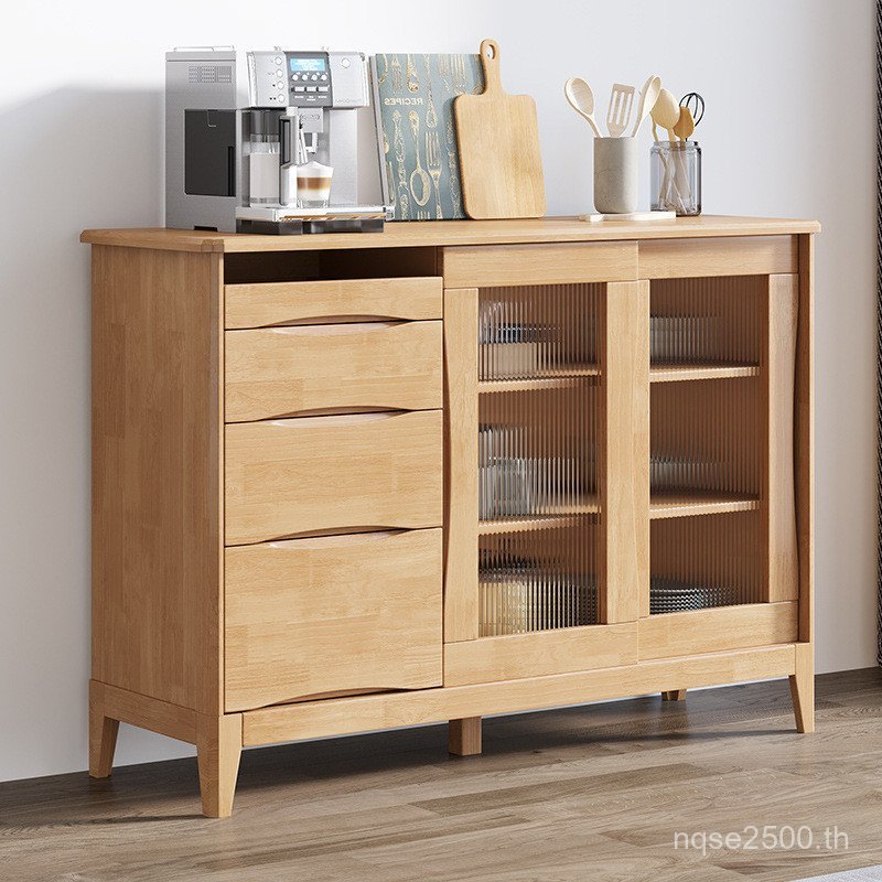 สิ่งด้านข้าง sm5203#边储橱柜厨房柜柜北欧小户型收纳推拉客厅餐餐柜实木 วิม5