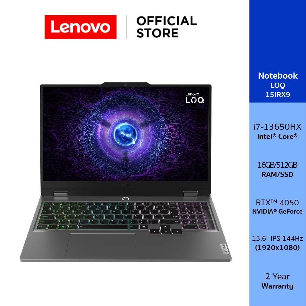Lenovo LOQ 15IRX9(83DV01A1TA)Notebook Intel Core i7-13650HX RTX 4050 16GB SSD 512GB 15.6" IPS