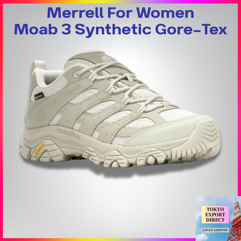 Merrell Moab 3 Synthetic Gore-Tex รองเท้าเดินป่าผู้หญิง กันน้ำ ของแท้ (BIRCH/ BIRCH)