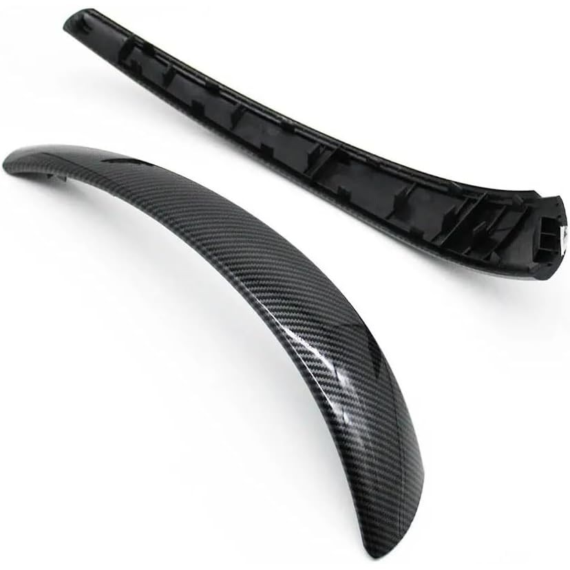 ใช้งานร่วมกับ BMW 1 Series, 2PCS มือจับประตูด้านนอก,ภายในซ้าย/ขวาประตูดึงแผงฝาครอบ Trim สําหรับ E81 