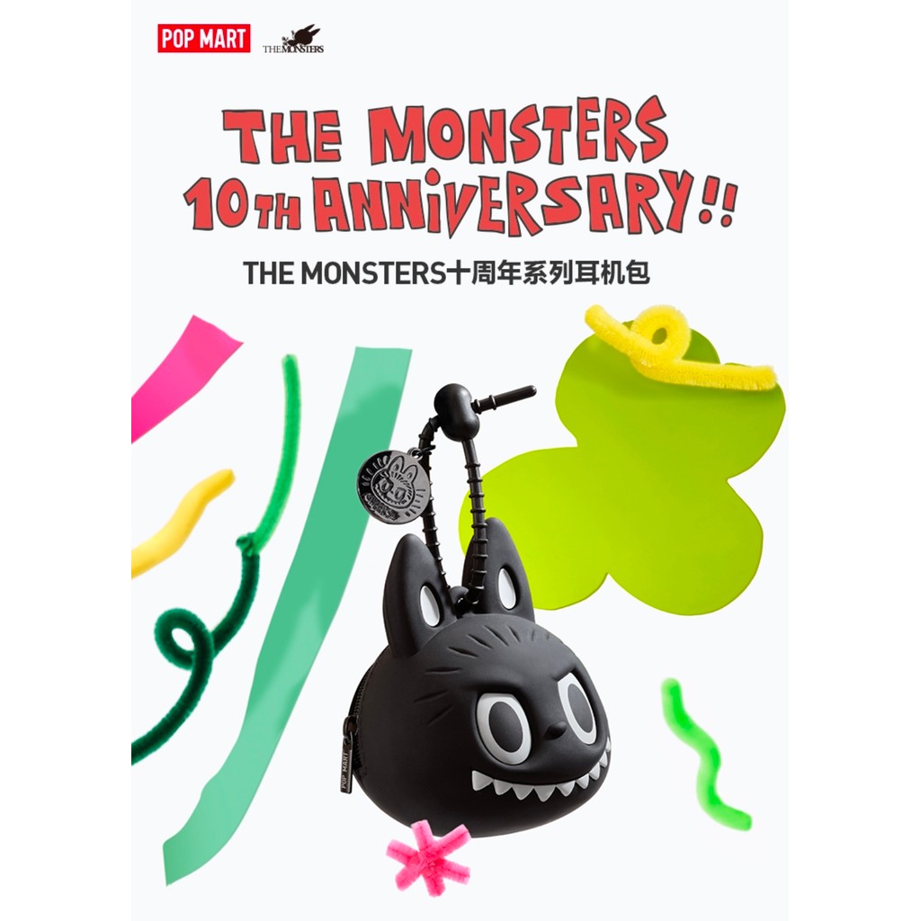 [คลังสินค้าพร้อม] POPMART THE MONSTERS 10th Anniversary Headphone Bag ลดราคาเดือนมกราคม 29th 259K