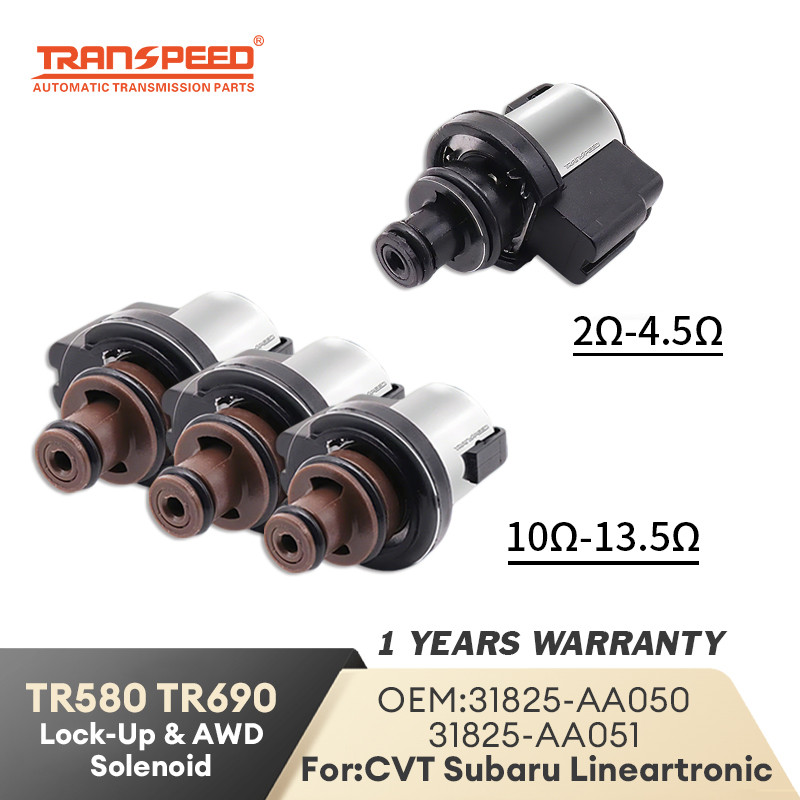 TRANSPEED 4 แพ็ค TR690 TR580 Torque Converter Lock-Up Solenoid วาล์ว AWD ความดันควบคุม Solenoid CVT เกียร์สําหรับ Subaru