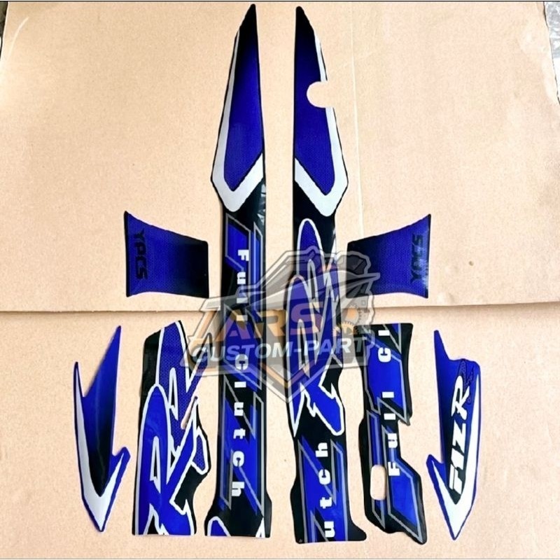 PnP Striping สติกเกอร์ Yamaha F1ZR fizr fuangz r f1 zr 2002 สีดําสีฟ้ารายการร่างกายมาตรฐาน