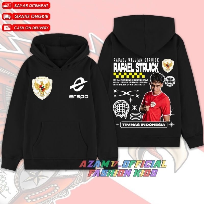 ใหม่ Rafael Struick ทีมชาติผู้เล่นเด็ก Hoodie แจ็คเก็ตฟรีชื่อ Rafael Struick ทีมชาติอินโดนีเซีย Chi