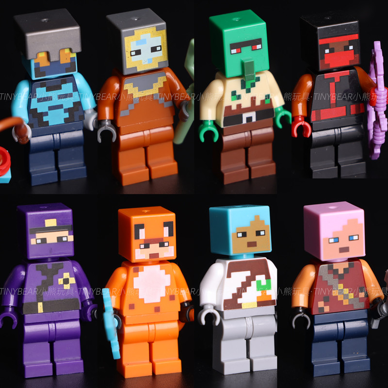minecraft toy minecraft ปริศนาในประเทศ Minecraft Series Building Block Minifigure Zombie Villager Hu