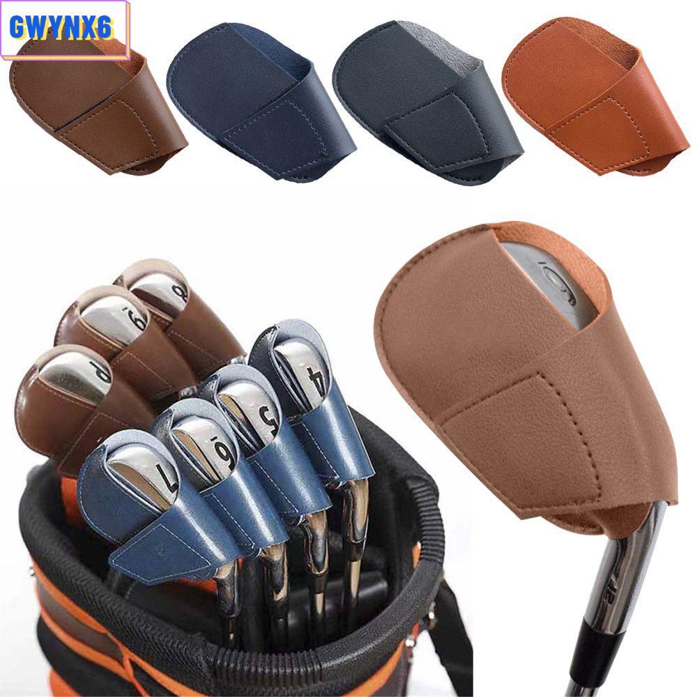 GWYNX6 Golf Iron Head Cover Sport Leather Accessories Protective Headcover