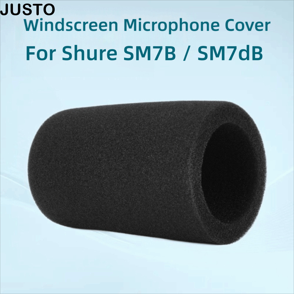 JUSTO 1pcs Mic กระจก, Windproof Flocked ฟองน้ําโฟมไมโครโฟน,การเพิ่มประสิทธิภาพเสียงลดเสียงรบกวนฟองน้