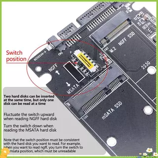[JL] NGFF ถึง SATA 3 กล่องใส่ HDD ภายนอก MSATA SSD อะแดปเตอร์ M.2 SATA Protocol อะแดปเตอร์บอร์ด
