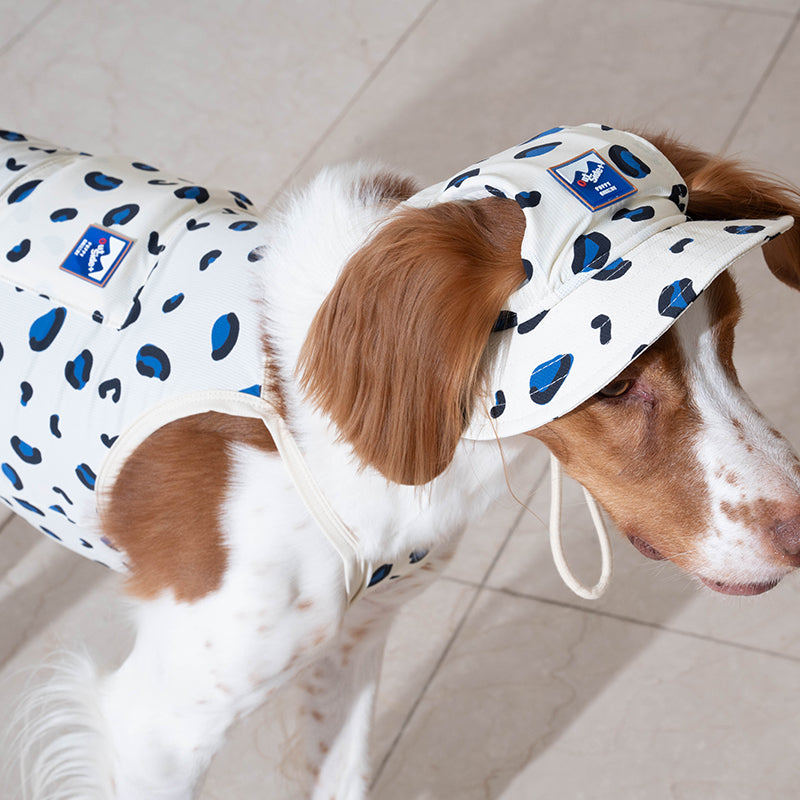 Puppy Gallery Little Panther Pet Bucket Hat หมวกฤดูร้อนแบบปรับได้สําหรับสุนัขแมวกลางแจ้ง